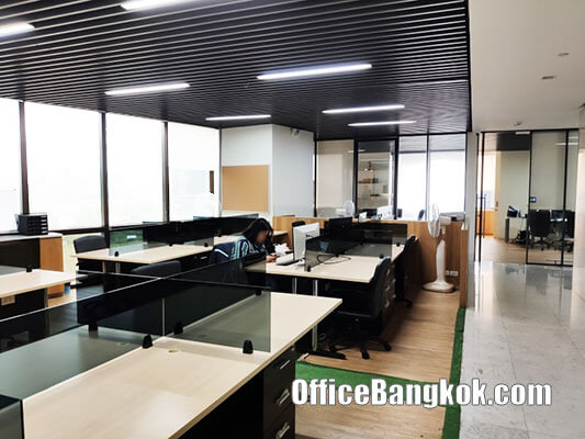 Fully Furnished Office Space for Rent on Ratchada close to MRT Station