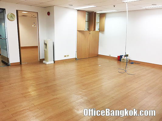 Office Space Partly Furnished for Rent Asoke BTS Station 120 Sqm