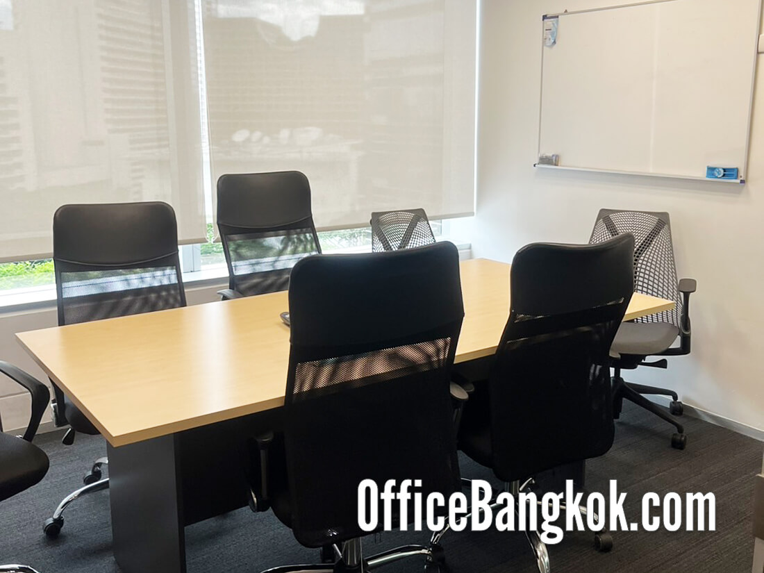 เช่าออฟฟิศตกแต่งแล้วพร้อมเฟอร์นิเจอร์บนถนนวิทยุ พื้นที่ 375 ตรม ใกล้รถไฟฟ้า BTS สถานีเพลินจิต