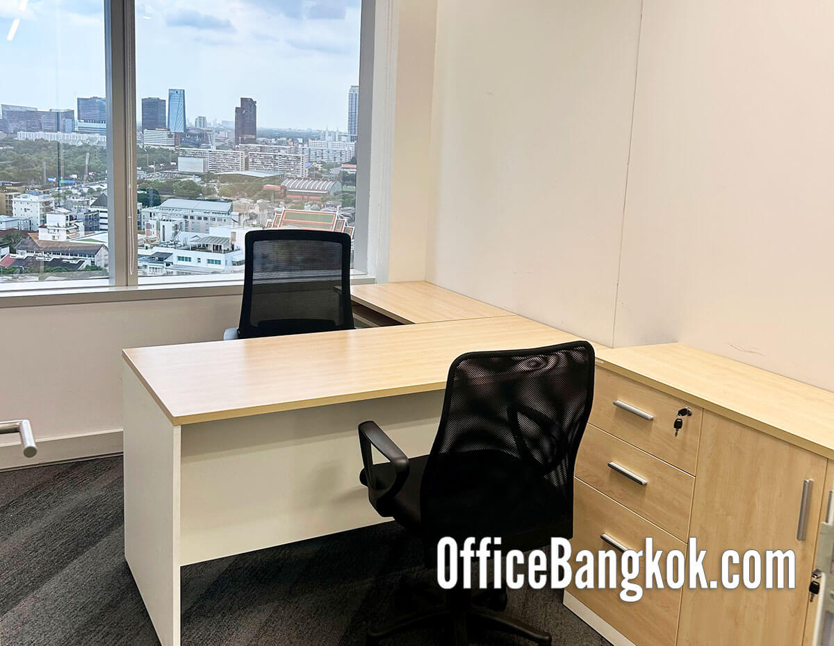 Rent Office with Fully Furnished on Wireless Road 237 Sqm Close to Ploenchit BTS Station