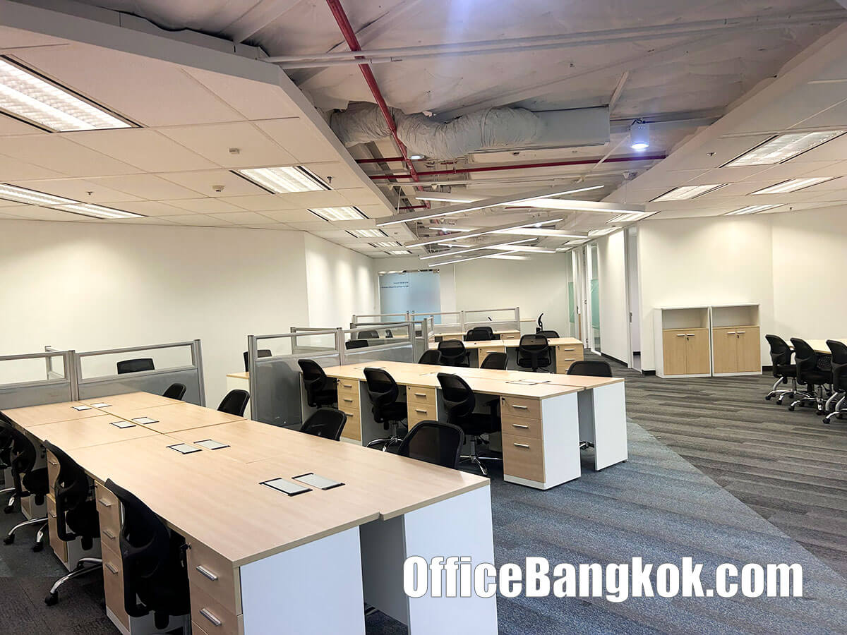 Rent Office with Fully Furnished on Wireless Road 237 Sqm Close to Ploenchit BTS Station