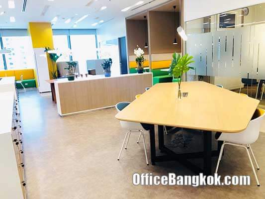 สำนักงานสำเร็จรูปอาคารสิงห์ คอมเพล็กซ์ (Service Office at Singha Complex) ออฟฟิศขนาดเล็กให้เช่าพร้อมเฟอร์นิเจอร์ทำเลอโศก