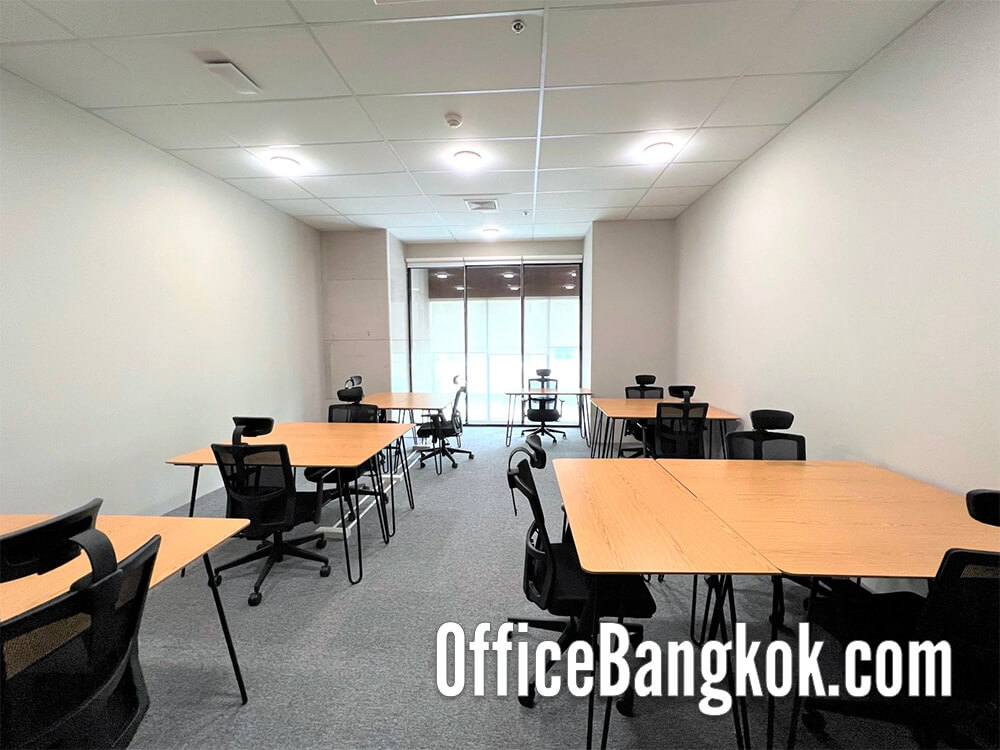 เช่าสำนักงานสำเร็จรูปอาคารดิออฟฟิศเศส แอท เซ็นทรัลเวิลด์ (Rent Service Office at The Offices at Central World) ออฟฟิศขนาดเล็กให้เช่าพร้อมเฟอร์นิเจอร์ทำเลชิดลม